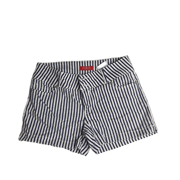 Guess stripes shorts blue and white size 28 - Picture 1 of 4